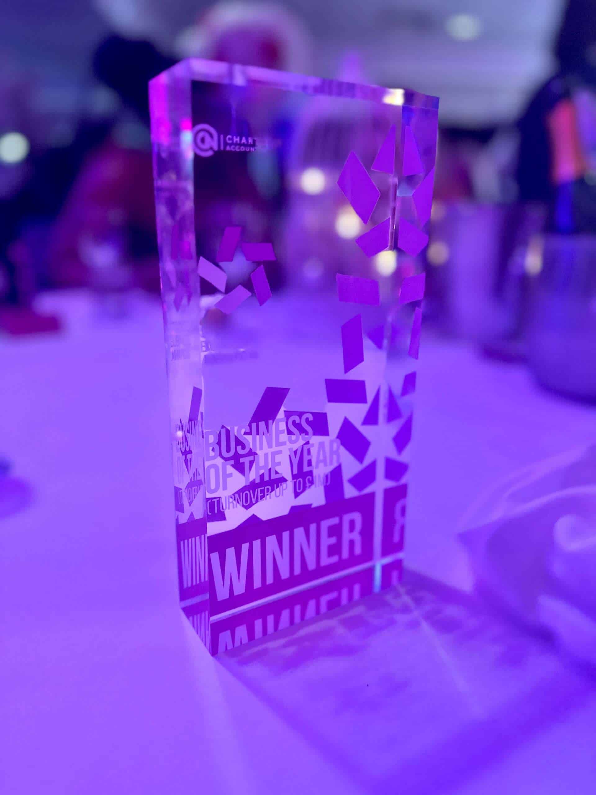 Envance winner of Business of Year Stockport Business Awards 2023